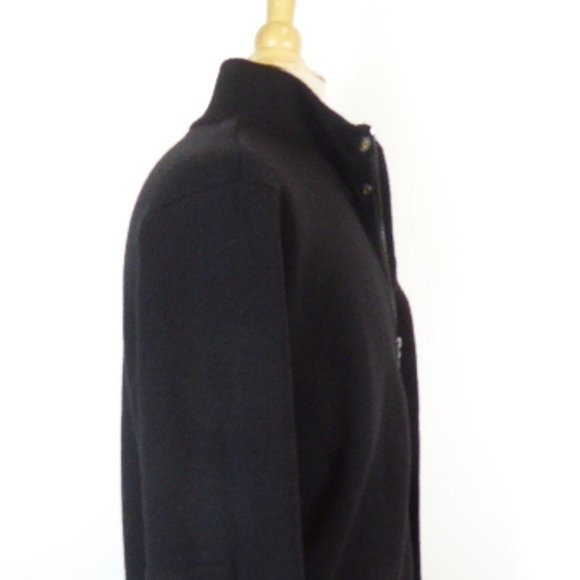 POLO RALPH CREST WOOL ZIP CARDIGAN SWEATER Jacket L  mock neck - Picture 8 of 12